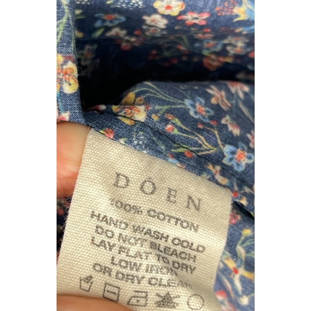 DOEN S Small Everild Dress On Off Shoulder Donna Leigh Floral Navy Mini Liberty - Picture 4 of 11